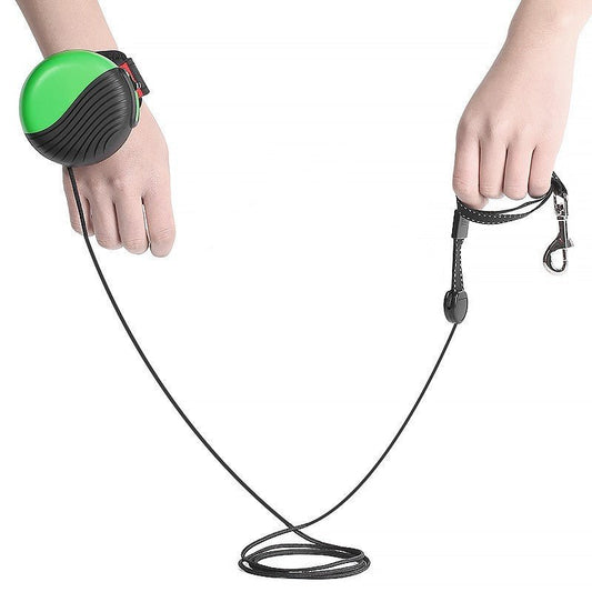 Wrist-Type Pet Leash – Hands-Free Retractable Strap for Dogs & Cats - Infinitygallery.store